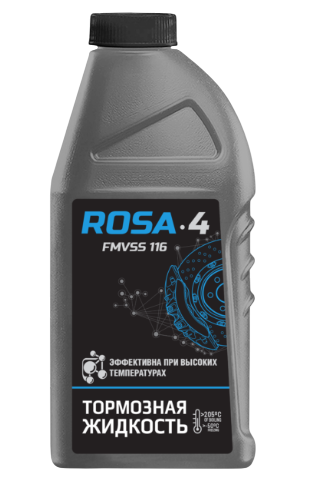 

Тормозная жидкость РОСА 4 FMVSS 116 для DOT 3 455 г