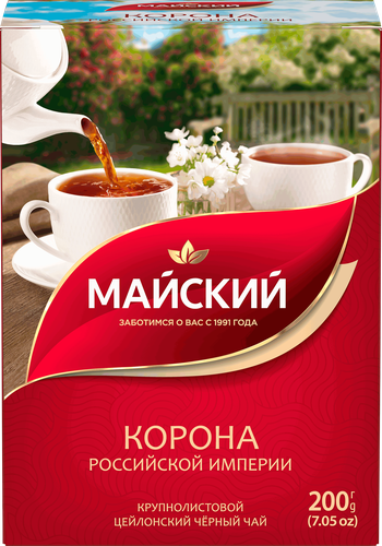 

Чай черный Майский Корона Российской Империи листовой 200 г