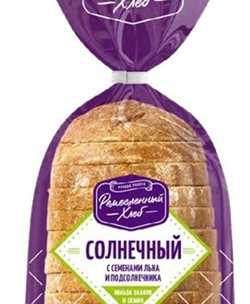 Хлеб Солнечный с семенами льна и подсолнуха Дарница 350 г