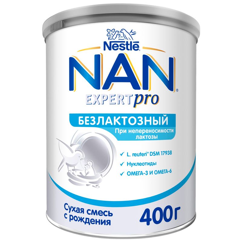 

Смесь детская сухая NAN Expertpro безлактозная молочная 400 г