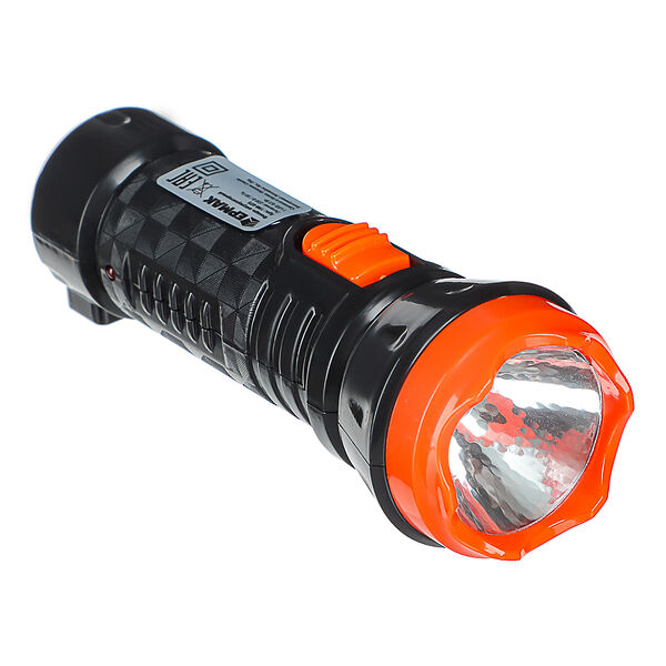 Ермак фонарь аккумуляторный 1х0,5 вт led, вилка 220в, пластик, 12,3x4,3см