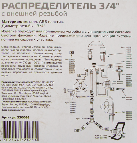 

Распределитель Park 3/4