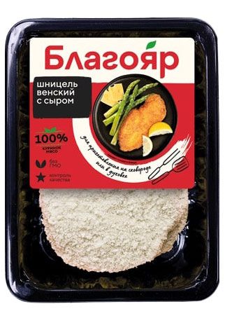 

Шницель Благояр Венский с сыром 260 г