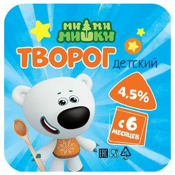 Творог Ми-ми-мишки с 6 месяцев 4.5%