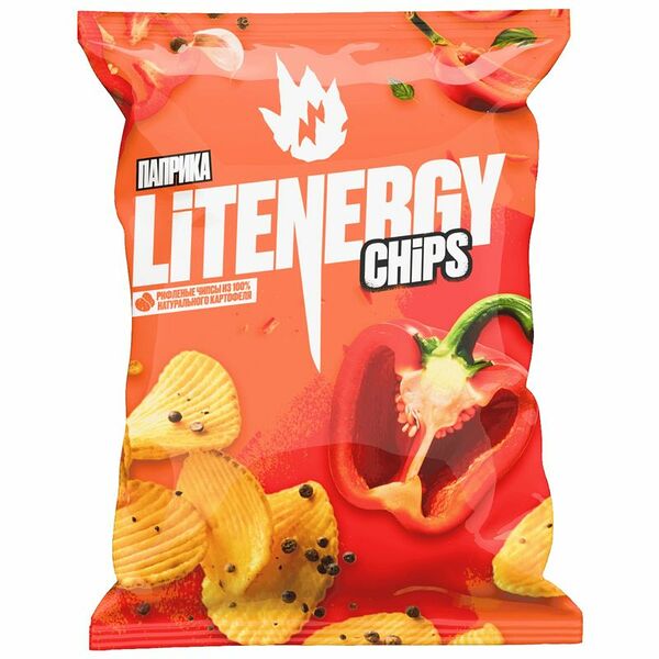 Чипсы картофельные Lit Energy паприка 120 г