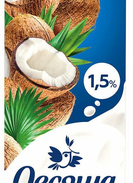 Напиток кокосовый Овсяша на рисовой основе 1.5% 1 л