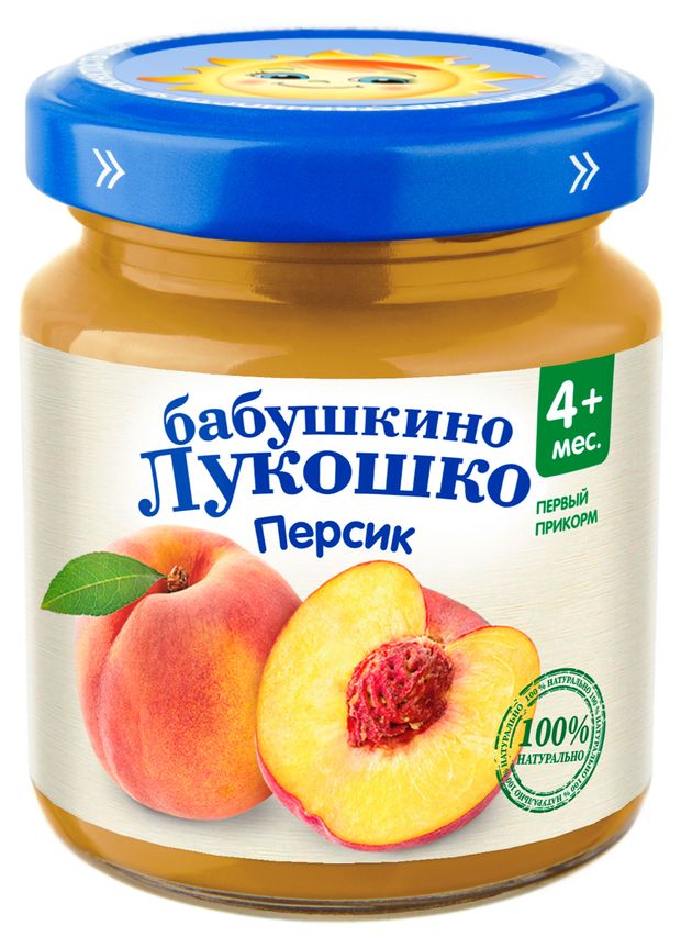

Пюре фруктовое Бабушкино Лукошко Персик 100 г