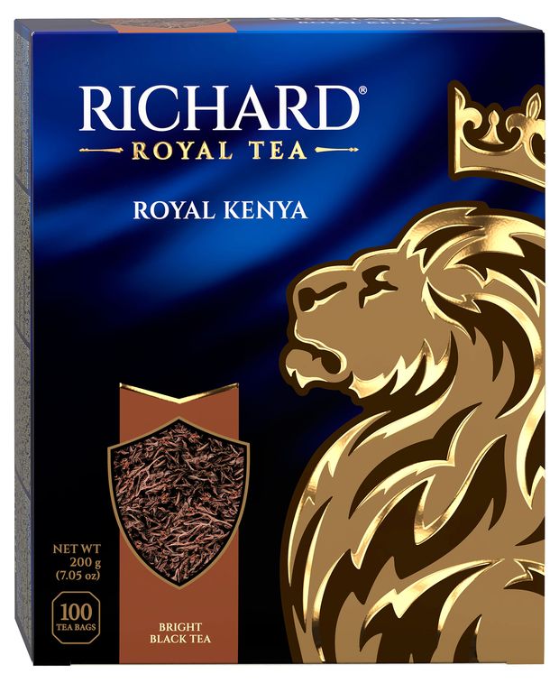 

Чай черный Richard Royal Kenya в пакетиках 100 шт, 200 г