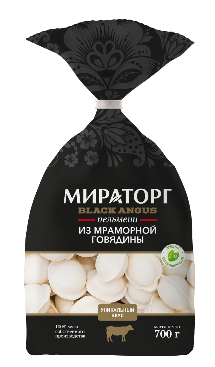 

Пельмени Мираторг Black Angus с мраморной говядиной 700 г