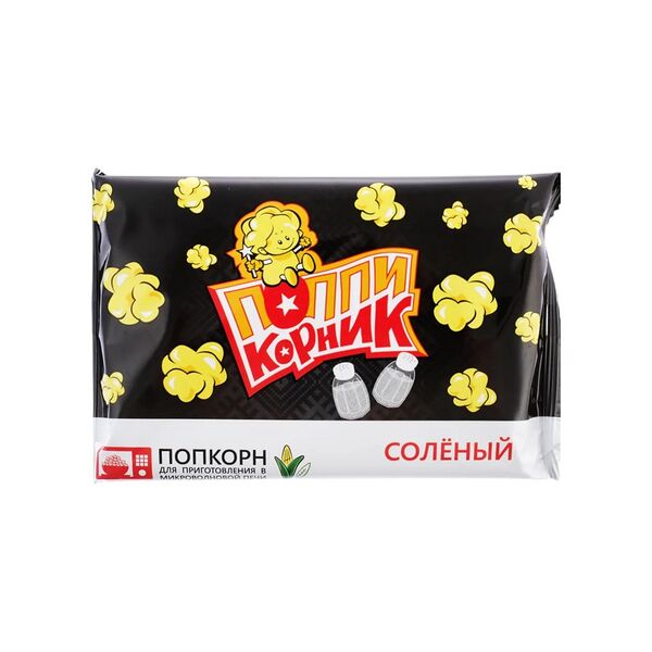 Попкорн для СВЧ Поппикорник Соленый 90г