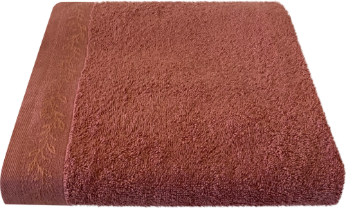 

Полотенце махровое Homeclub Fiori 70х130 см, цвет коралловый, Арт. НСFi70130кор