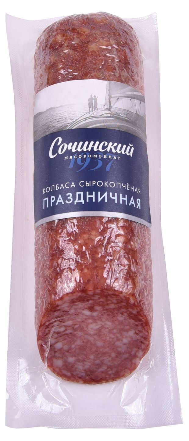 

Колбаса сырокопченая Сочинский мясокомбинат Праздничная 260 г