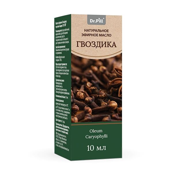 Масло Dr.Pill эфирное косметическое Гвоздика 10 мл