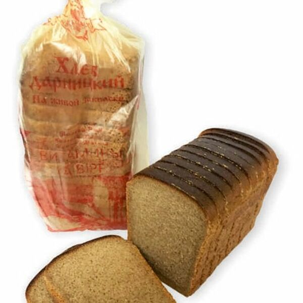 Хлеб Калужский хлебокомбинат Дарницкий формовой йодированный, нарезка 600 г
