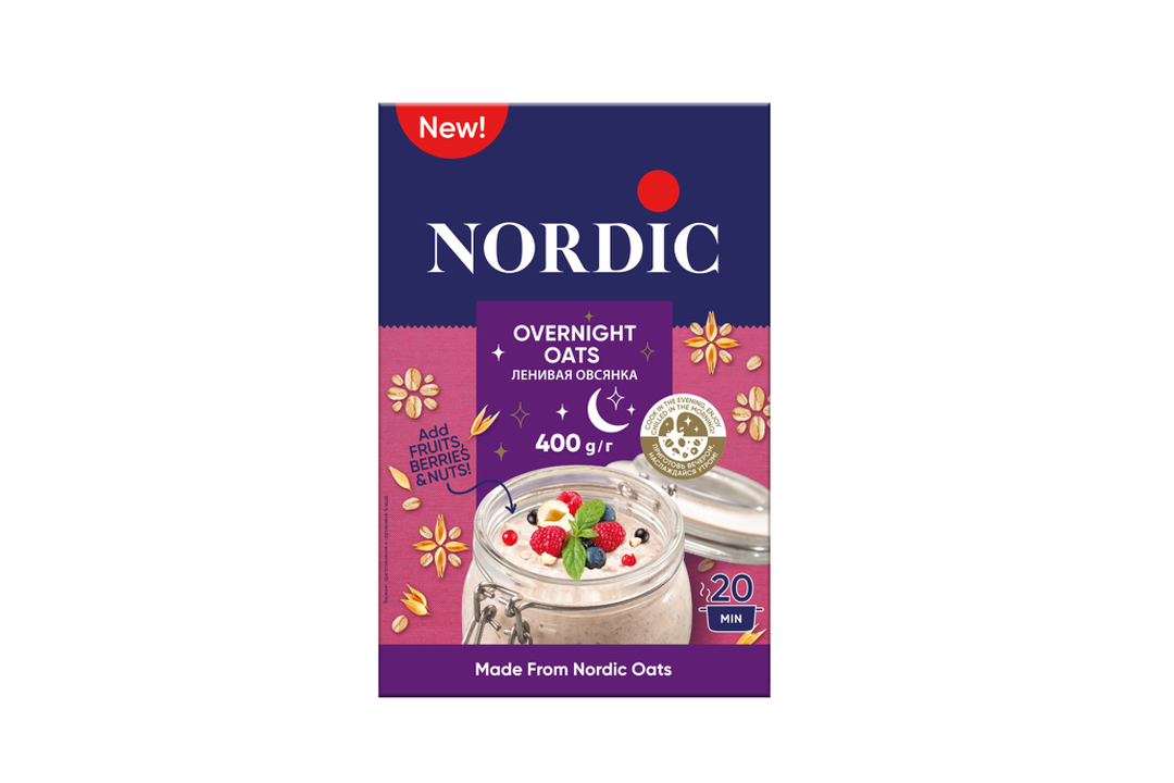 

Хлопья овсяные Nordic Ленивая 400 г