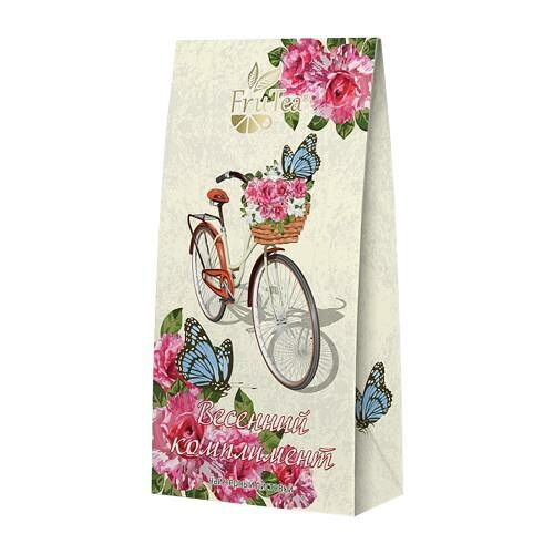 Чай черный FruTea листовой подарочный Весна 50 г дизайн в ассортименте