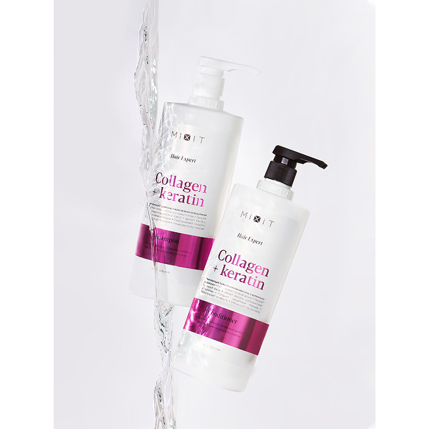 

Шампунь для волос Mixit Hair Expert Collagen+Keratin ламинирующий 1000 мл