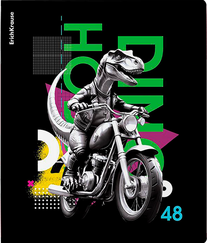 

Тетрадь ErichKrause Dino Hobby общая ученическая в клетку, 48 листов, в ассортименте