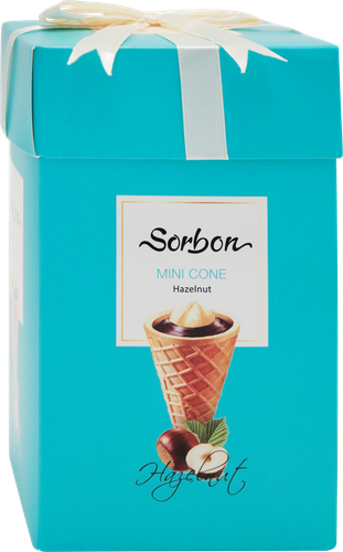 

Конфеты Sorbon Мини-рожок хрустящий Фундук с какао, 200 г