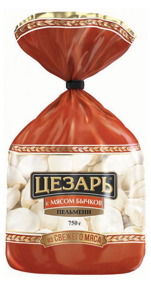 

Пельмени Цезарь с мясом бычков 750 г