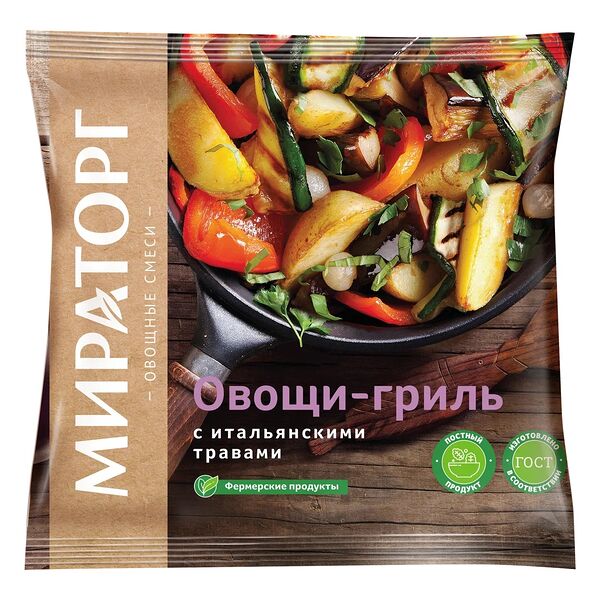 Овощи-гриль Мираторг с итальянскими травами замороженные, 400 г