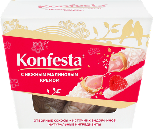 

Конфеты Konfesta глазированные с малиновой начинкой 150 г