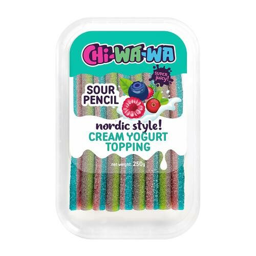 Мармелад кислый Chi-Wa-Wa Sour Pencil Nordic Style! Лесные ягоды 250 г