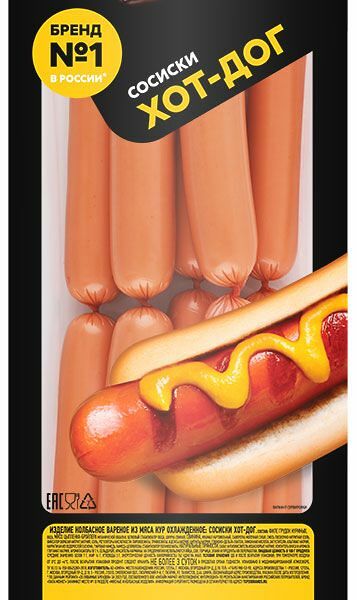 Сосиски ПАПА МОЖЕТ Хот-дог 350г