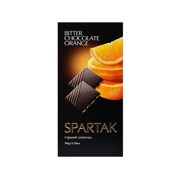 Шоколад Спартак Горький с апельсином 95г