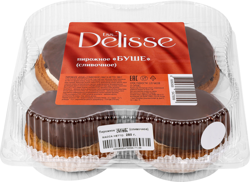 

Пирожное Delisse Буше сливочное 280 г