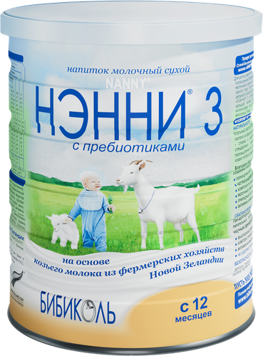 

Напиток молочный сухой Нэнни 3 на основе козьего молока с 12 месяцев 800 г