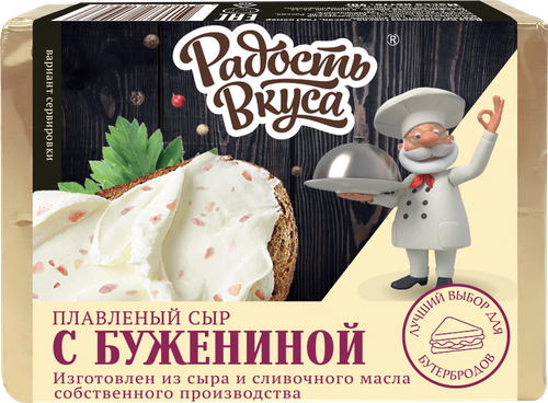 

Сыр плавленый Радость вкуса Буженина 35% 90 г