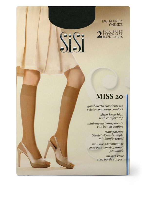 

Гольфы женские SiSi Miss 20 den 2 пары, nero