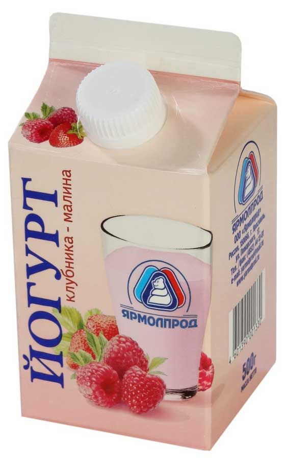 

Йогурт питьевой Ярмолпрод Клубника-малина 1.5% 500 г