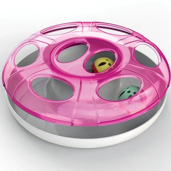 Трек с мячиками 25х8 см красный