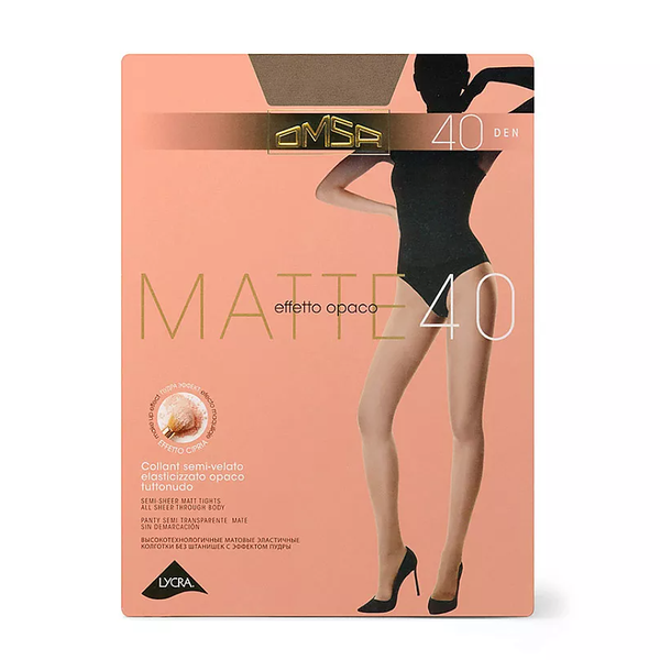 Колготки женские Omsa Matte 40 den Caramello 5 размер