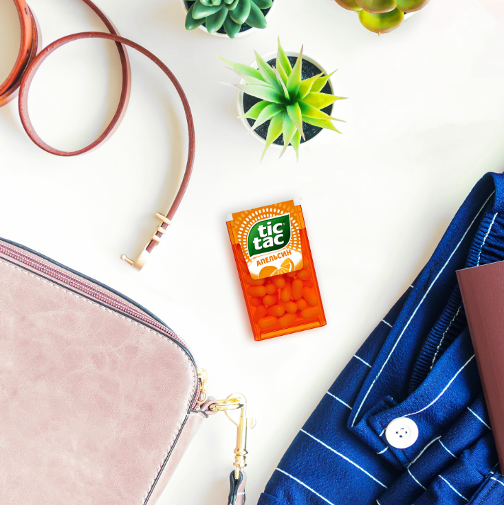 

Освежающее драже конфеты Tic Tac Апельсин 16 г