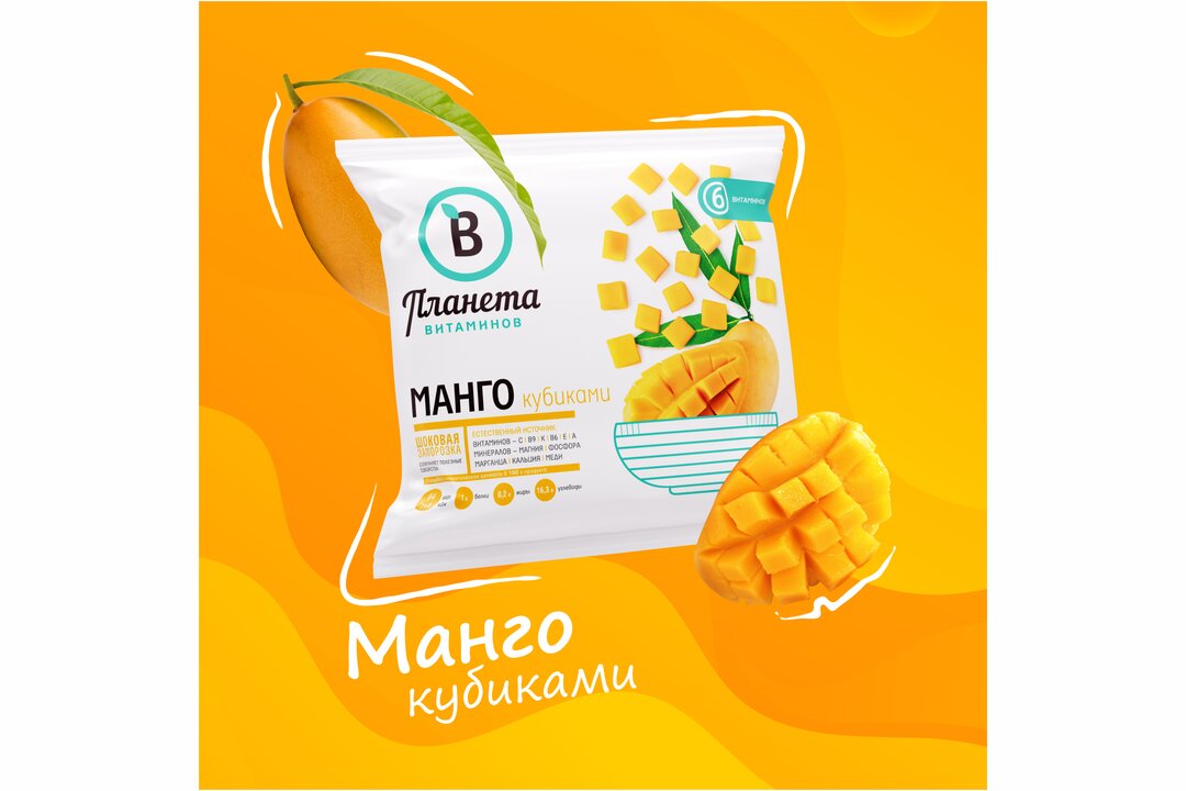 

Манго кубики Планета Витаминов 300 г