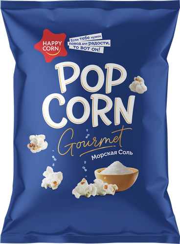 

Попкорн Happy Corn с морской солью 50 г