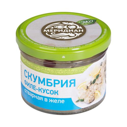 

Скумбрия Меридиан вареная в желе 200 г