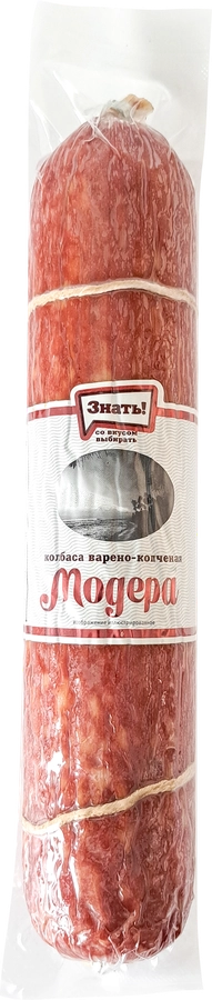 

Колбаса варено-копченая Знать! Модера весовая
