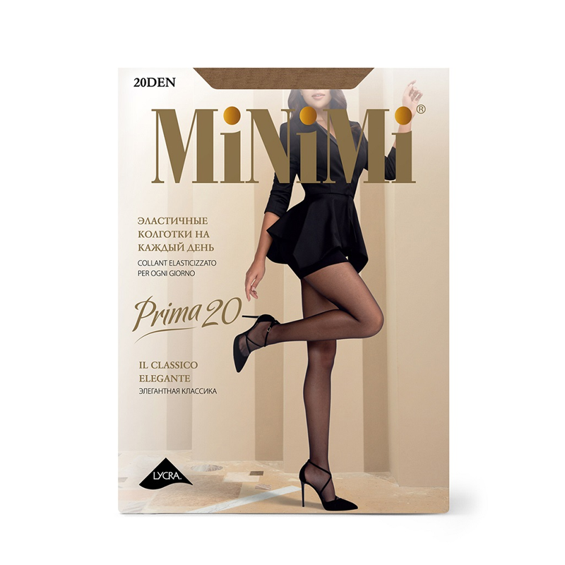

Колготки женские Minimi Prima 20 с шортиками 20 den caramello 5