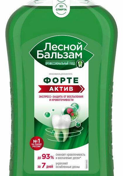 Ополаскиватель для рта Лесной бальзам Форте Актив 400 мл