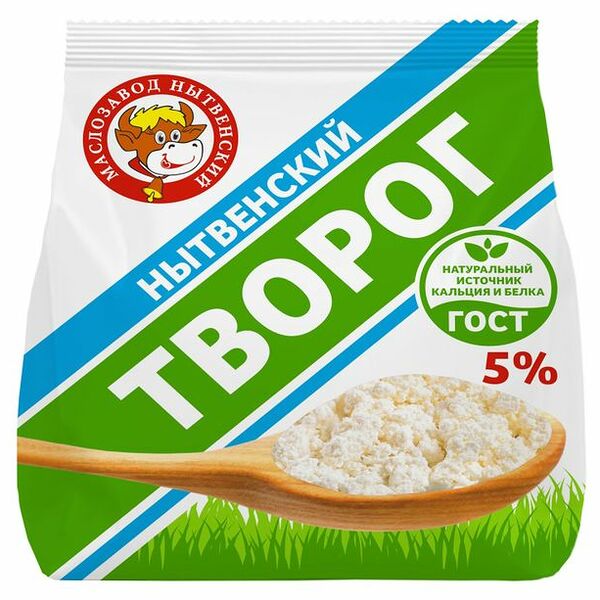 Творог Маслозавод Нытвенский рассыпчатый 5% 175 г