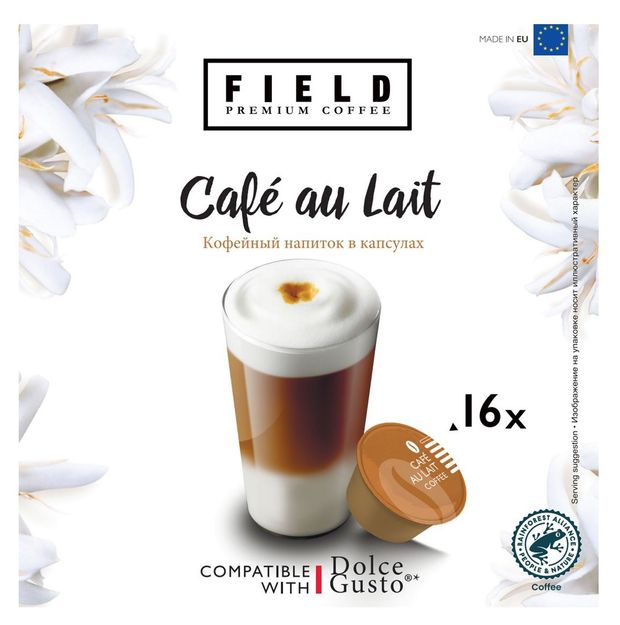 

Кофе в капсулах Field Cafe au Lait, 16 шт, 160 г