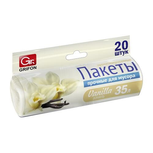 Пакеты для мусора Grifon Ваниль 35 л 20 шт