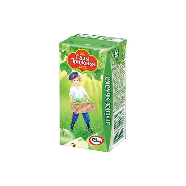 Сок восст осветл Яблочный яблочный 125мл ДП Сады Придонья