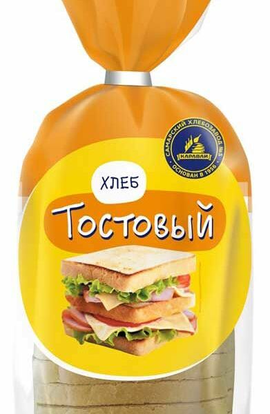 Хлеб Самарский Хлебозавод №5 Тостовый нарезанный 450 г