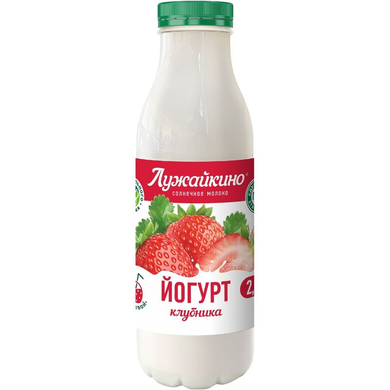 

Йогурт Лужайкино клубника 2.5% 450 г