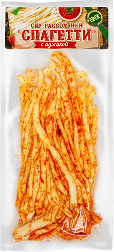 Сыр рассольный Sliiivki Спагетти с аджикой 40% без змж 100 г